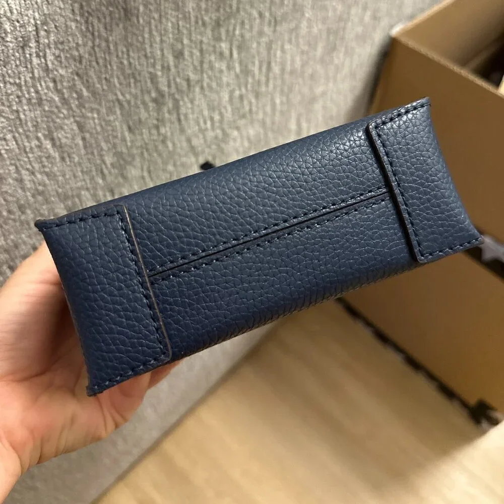 NWT! NEW! Michael Kors Mercer Extra-Small Pebbled Leather Crossbody Bag -Navy
